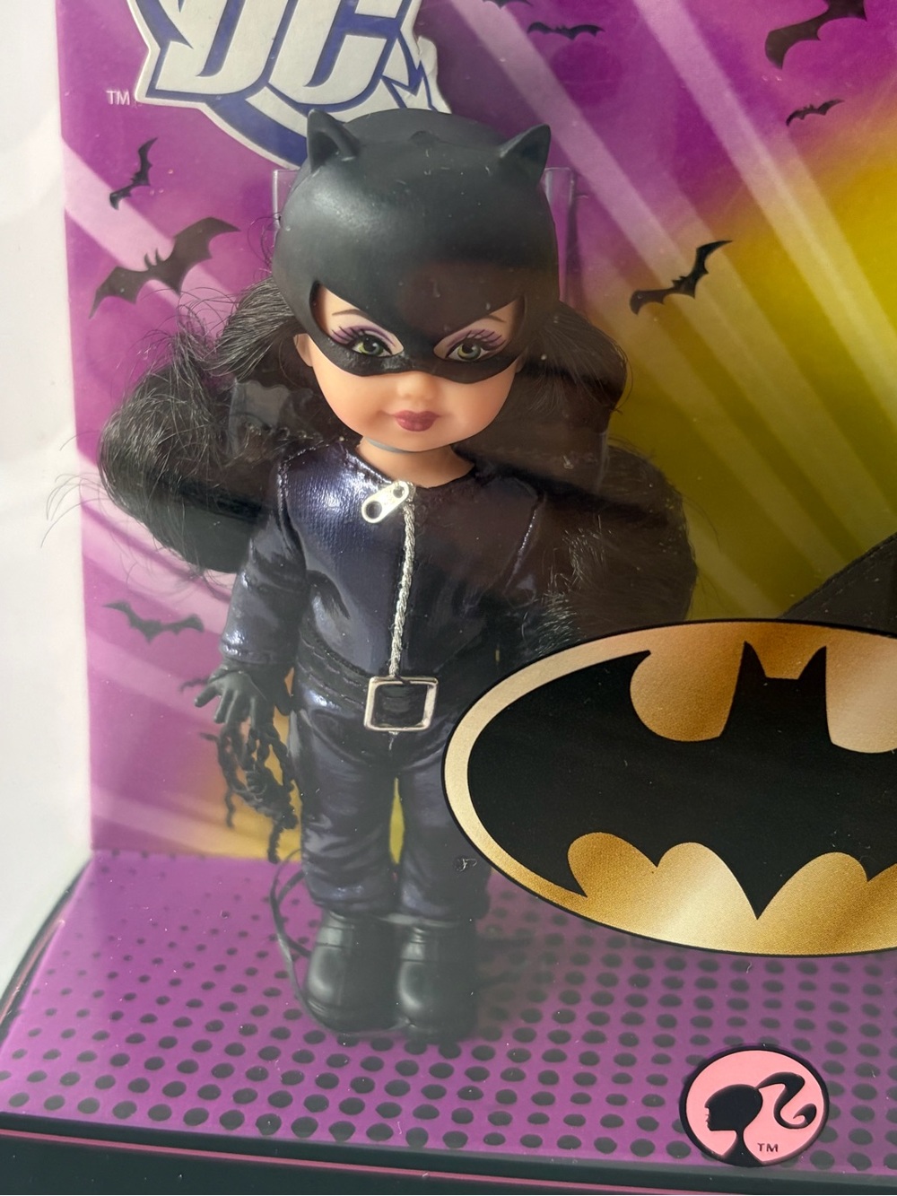 Barbie Kelly Catwoman & Tommy Batman DC Comics Pink Label Doll Set - Picture 2 of 10